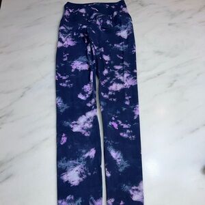 Lululemon align high rise leggings circulate tie dye mineral blue multi sz 4